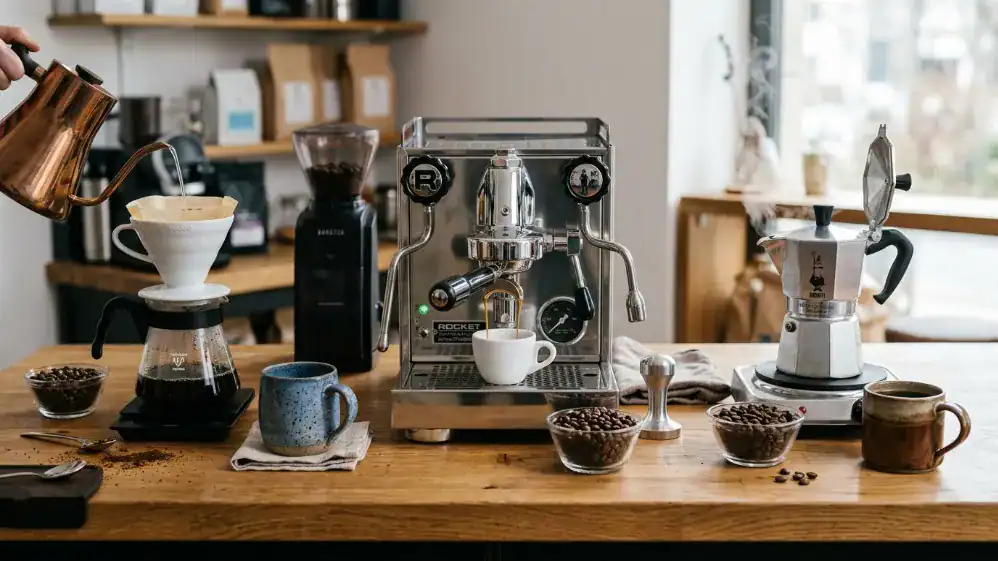 Métodos de preparación para elegir una suscripción de café